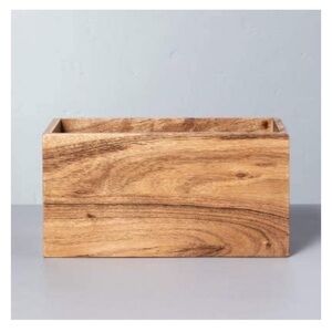Hearth & Hand with Magnolia Aged Oak Wooden Party
Wood Rectangular Utensil Caddy